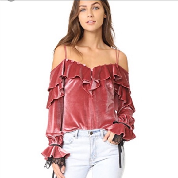 Self-Portrait Tops - 💫NWOT SELF-PORTRAIT VELVET TOP💫